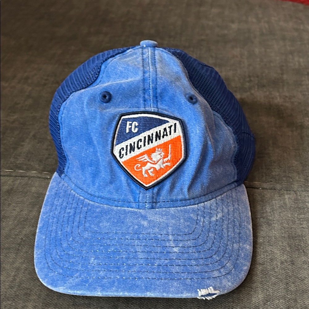 New Era FC Cincinnati Blue and Orange Trucker Hat